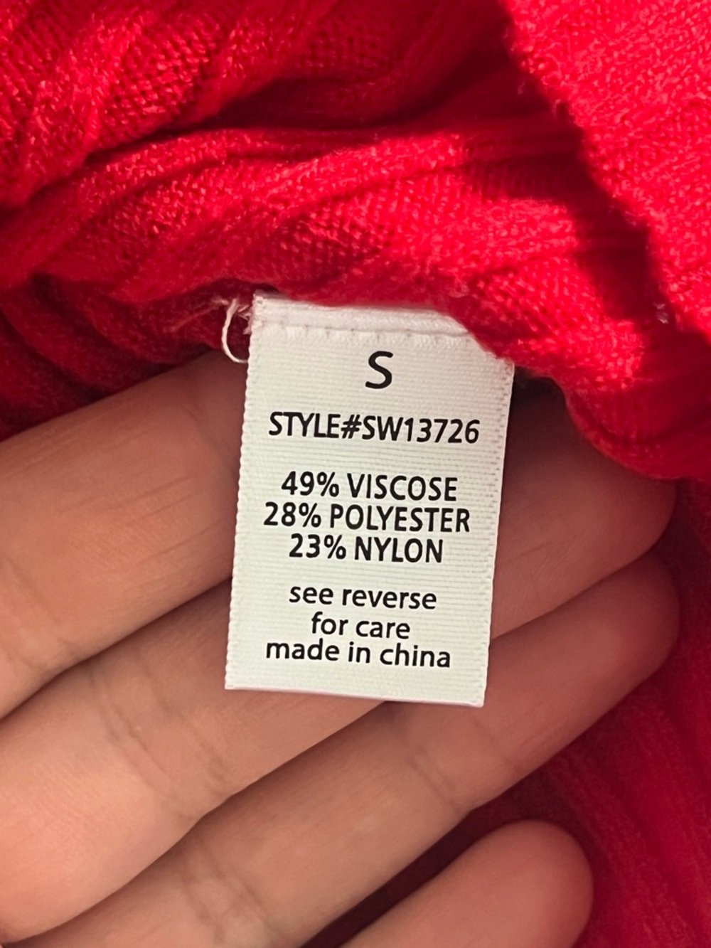Active USA Red Ribbed V-Neck Button Cardigan - Picture 5 of 9